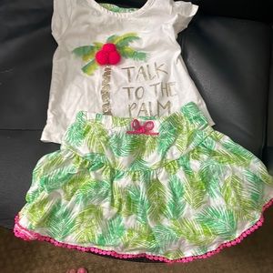 Isaac mizrahi girls outfit xs (4) skort bottom